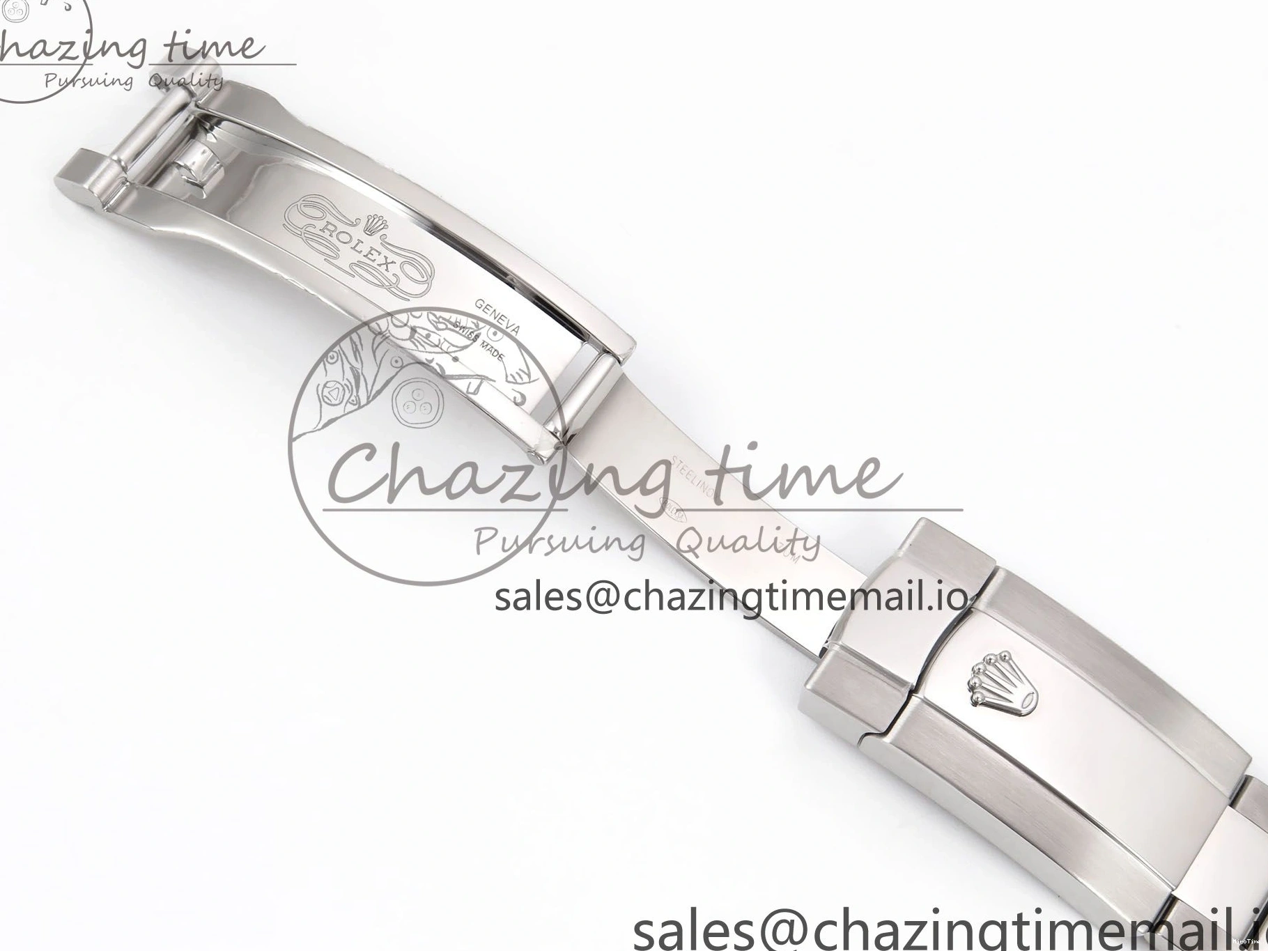 MiroTime 0131 GoodFit DateJust 41 126334 EWEF Best Edition Gray Dial Green Roman on Oyster Bracelet A 1054